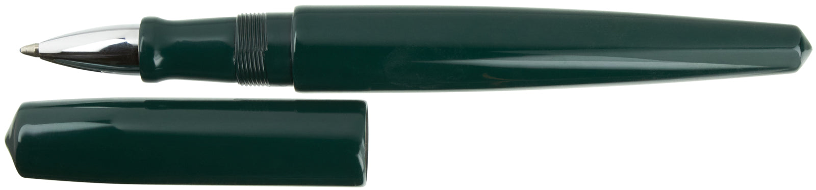 Nakaya Naka-ai Cigar Ballpen Midori Chrome - nibs.com