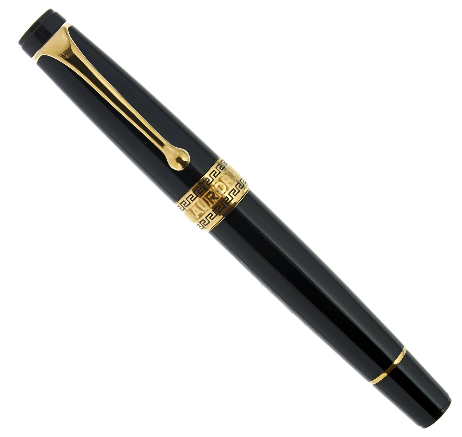 Aurora Optima Resin Black Gold - nibs.com