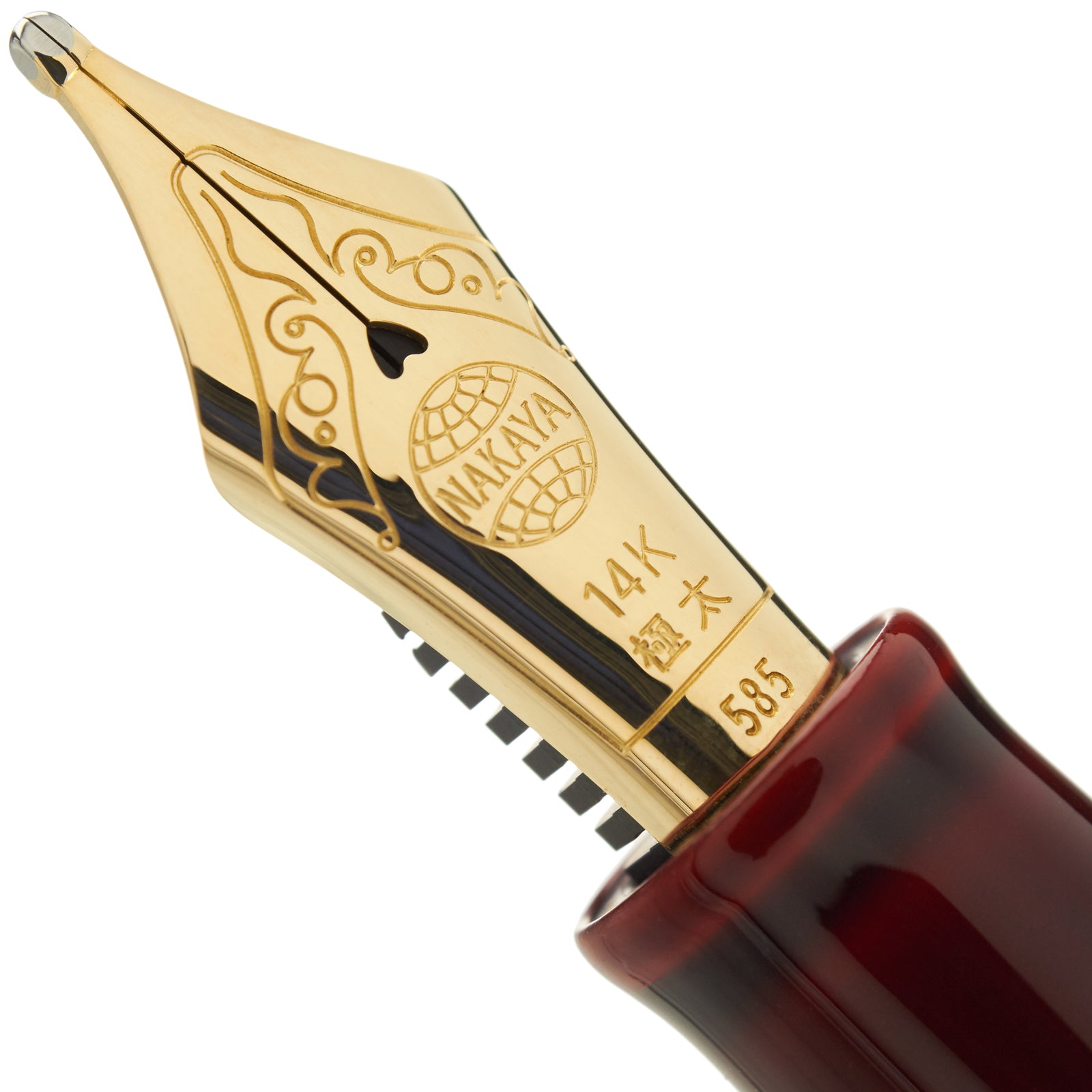 Nakaya Desk Pen Aka-tamenuri - nibs.com