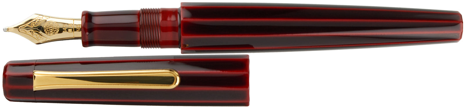 Nakaya Desk Pen Aka-tamenuri - nibs.com