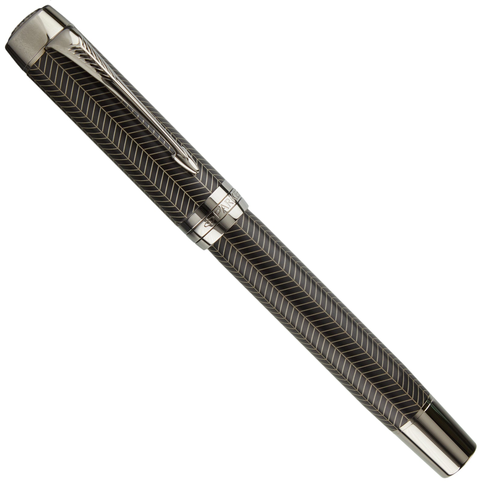 Parker Duofold Centennial Prestige Black Chevron RT - nibs.com