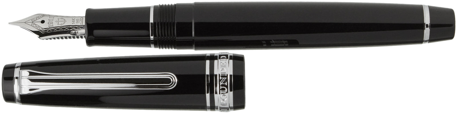Sailor Pro Gear Slim Black Silver - nibs.com