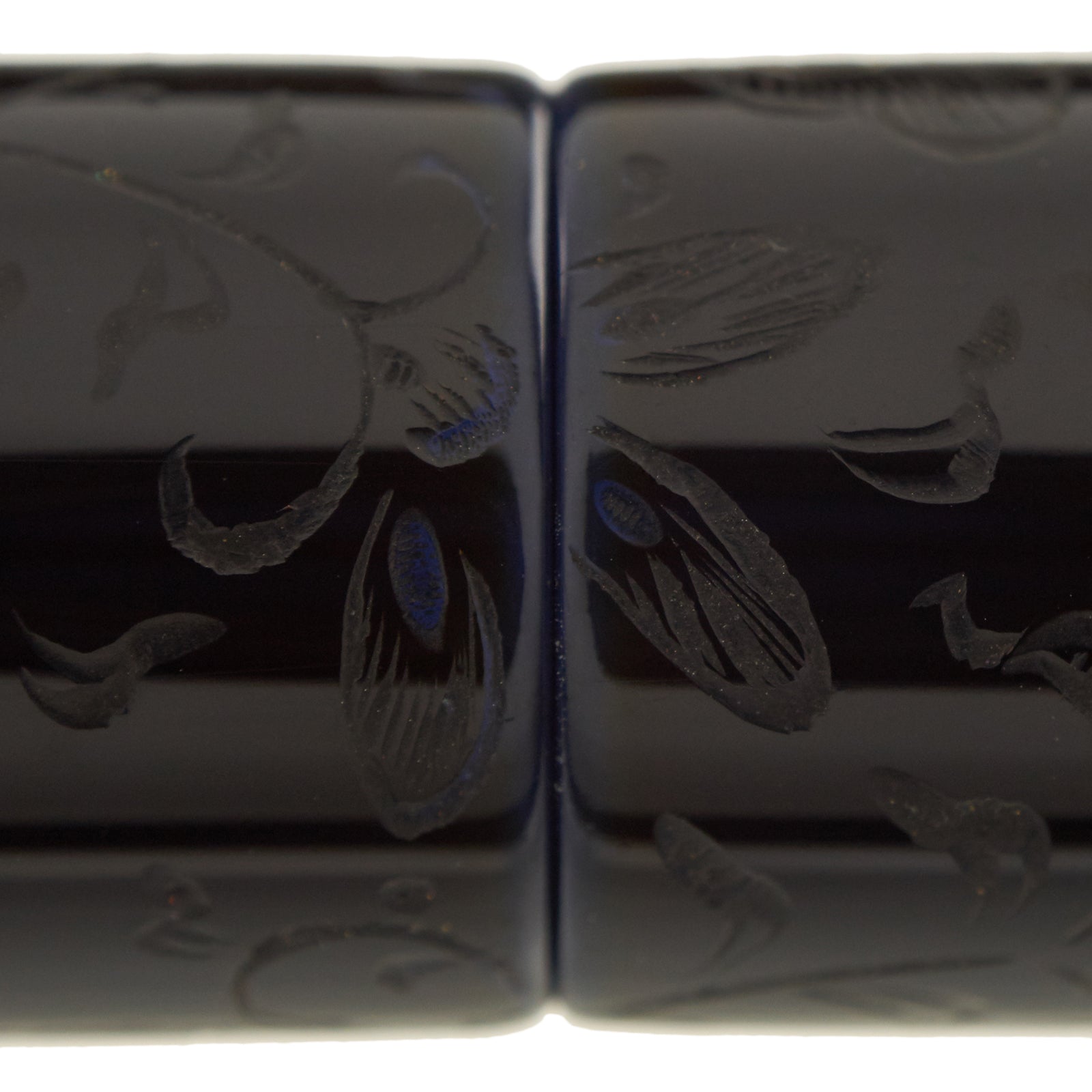 Nakaya Piccolo Cigar Housoge Kikyo-tamenuri Charcoal - nibs.com