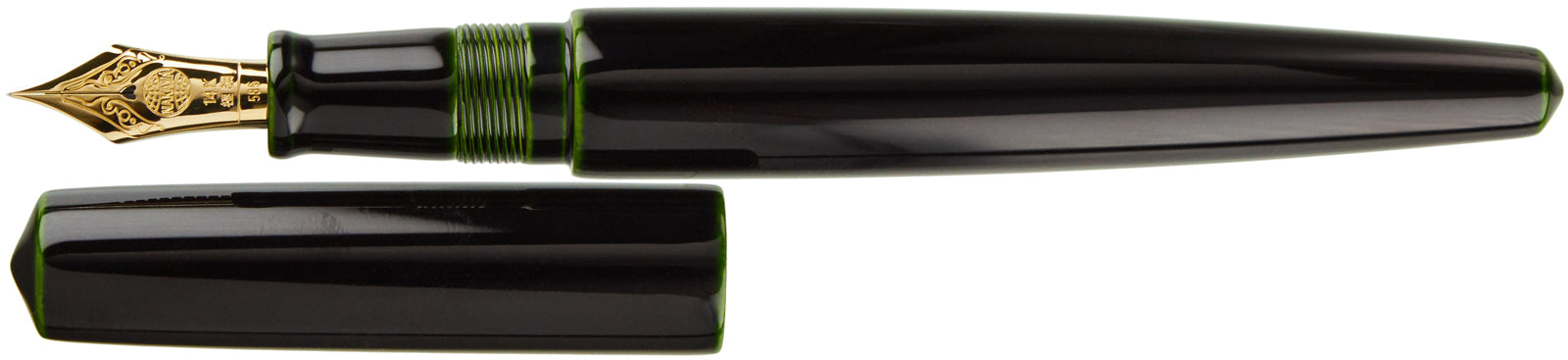 Nakaya Naka-ai Cigar Midori-tamenuri - nibs.com