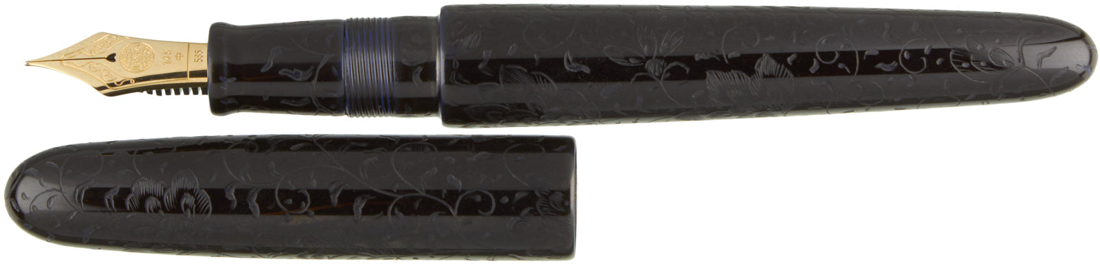 Nakaya Portable Cigar Housoge Kikyo-Tamenuri Charcoal - nibs.com