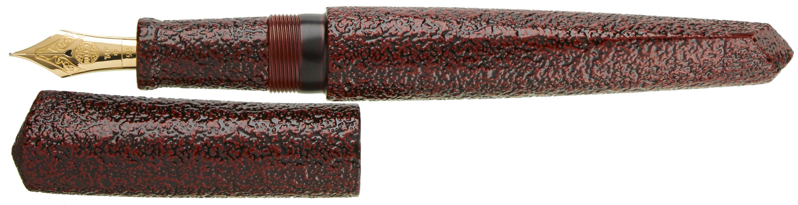 Nakaya Dorsal Fin Version 2 Ishime-Kanshitsu Kuro-tamenuri - nibs.com
