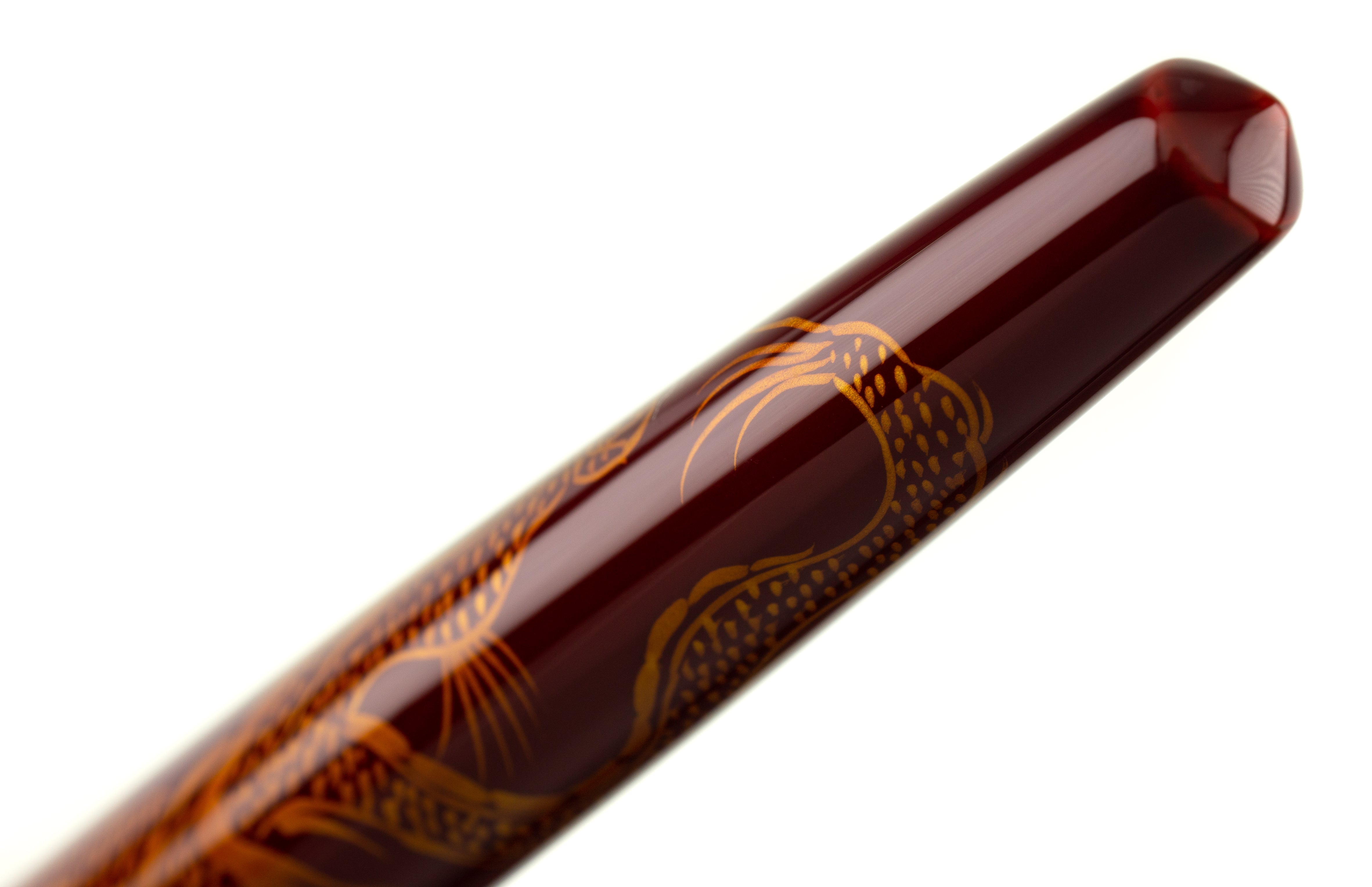 Nakaya Long Writer Ascending Dragon Aka-tamenuri - nibs.com