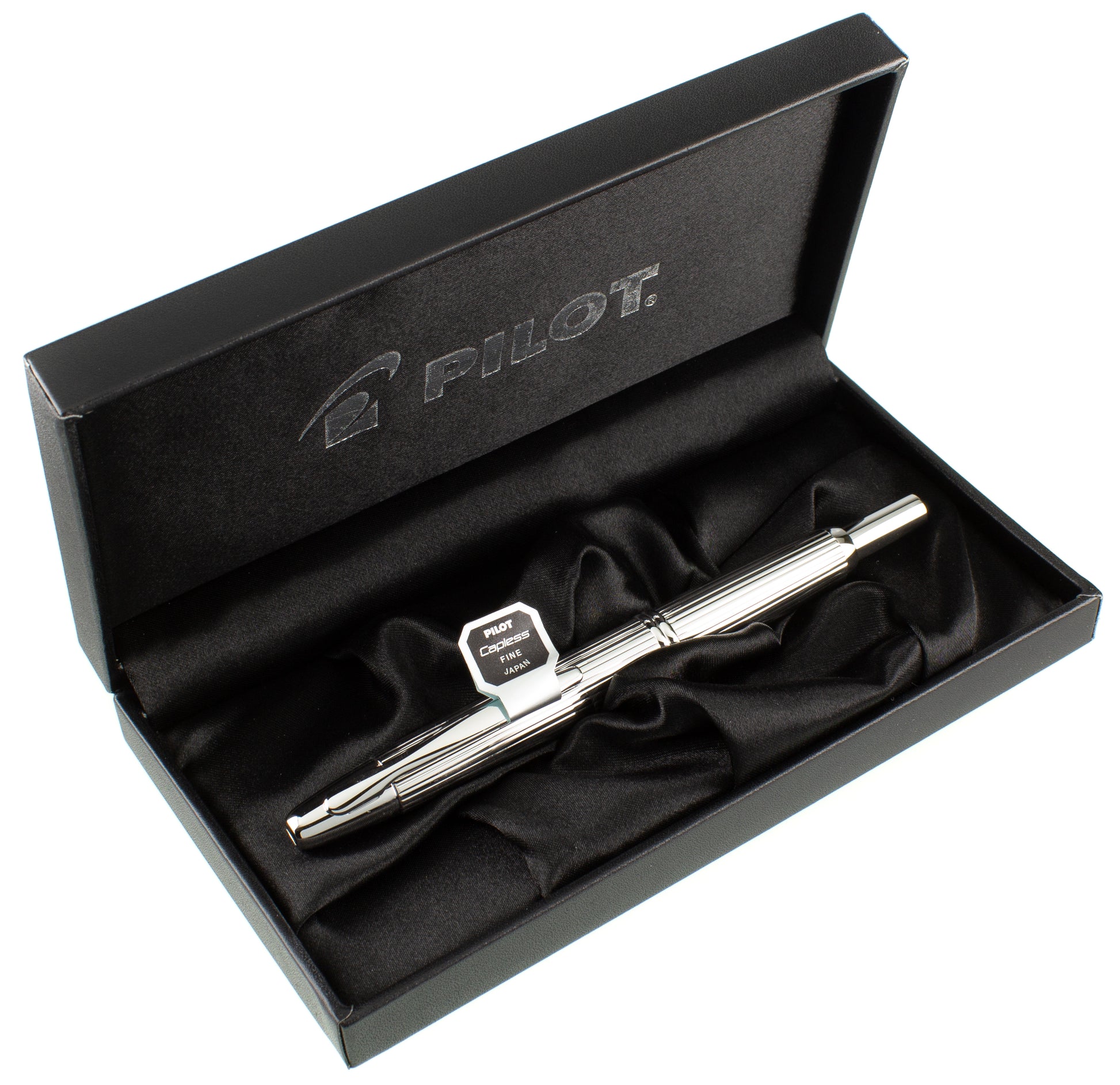 Pilot Vanishing Point Silver Stripes - nibs.com