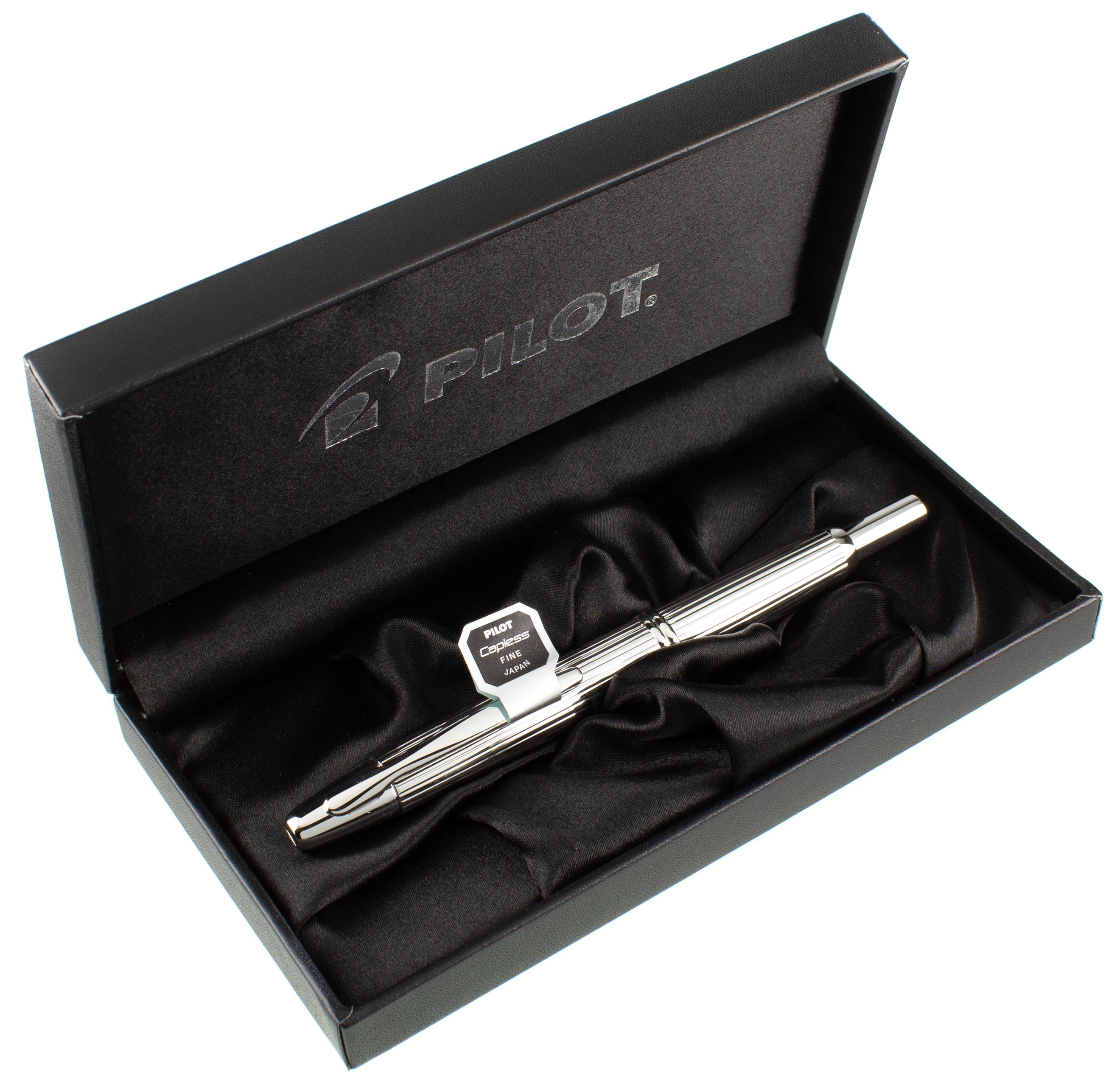 Pilot Vanishing Point Silver Stripes - nibs.com