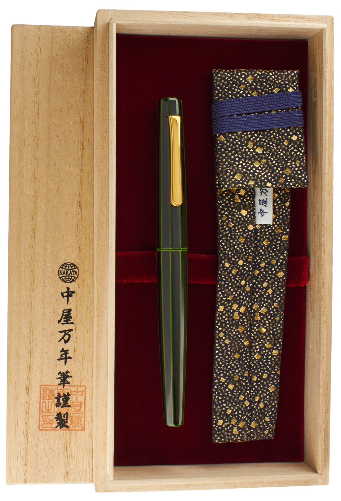 Nakaya Decapod Writer Midori-tamenuri - nibs.com